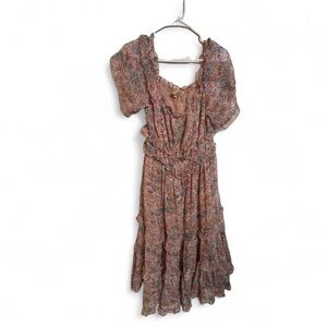 Anthropologie love the label waterlily dress boho midi (Large)